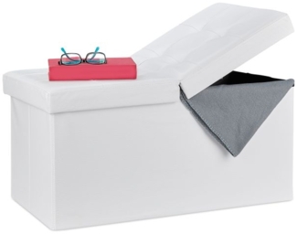 Kunstleder Sitzbank klappbarer Deckel