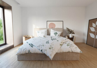 Mako Satin Bettwäsche Wildflowers 155x200 + 80x80