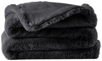 Wohndecke Premium aus Kunstfell » Dicke Hochwertige Decke » Couchdecke 150x200cm, VewoTex, » Kuscheldecke mit Wendeoptik
