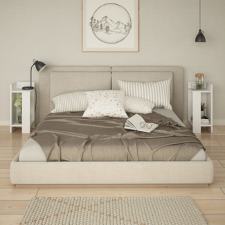 Nachttisch, 'Elos', 60 x 27 x 25, Weiß
