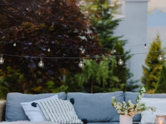 Outdoor Lichterkette per Solar & USB aufladbar mit Netzstecker, Länge 5,7 Meter