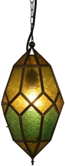 Orientalische Hängelaterne Selma Gelb-Grün