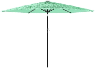 vidaXL Sonnenschirm mit Stahlmast Grün 288x288x225 cm 4005107