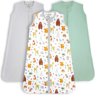 Mama Cheetah Baby Schlafsack, 0.5 TOG 100% Bio-Baumwolle, Ideal für den Sommer, Sommerschlafsack für Jungen und Mädchen, XL (18-24 Monat)