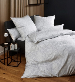 Janine Bettwäsche Carmen 5510855108 08 155x200,80x80, Interlock-Jersey, mit Reißverschluss