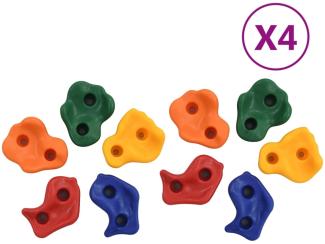 vidaXL Klettersteine 40 Stk. PE Mehrfarbig 3094305