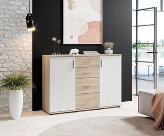 Bega BOBBY 5 Sideboard 2-türig Sonoma Eiche und weiß