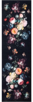 vidaXL Küchen Teppich Schwarz 300 x 60 cm Samt 42013427