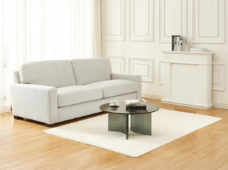 Vente-unique - Couchtisch - Sicherheitsglas - Anthrazit - OKLAMA