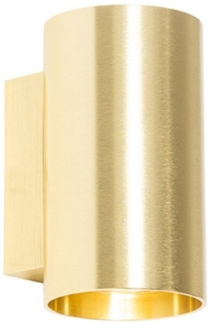 Qazqa Wandleuchte Sandy, ohne Leuchtmittel, GU10, Gold/Messing, Modern, Aluminium, 2-flammig