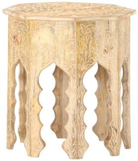 vidaXL Beistelltisch Ø48 cm Massivholz Mango 320372