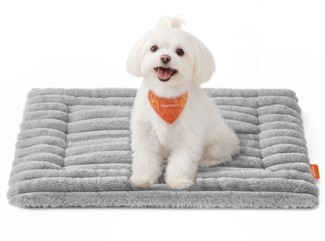 Feandrea Hundedecke, S, 60 x 45 cm, Haustierdecke für Hunde, Katzen, Hundesofa maschinenwaschbar, Hundesofa-Schutzdecke, taubengrau