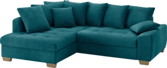 Mr. Couch Ecksofa Nikita II, L-Form, bis 140kg pro Sitzplatz belastbar, mit Kaltschaumpolsterung, wahlweise mit Bett und Bettkasten