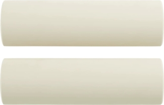 vidaXL Zierkissen 2 Stk. Creme Ø15x50 cm Samt 349517