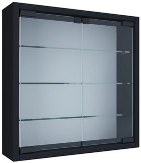VCM Wandvitrine Mandosa 912944 Schwarz H. 40 x B. 40 x T. 10 cm