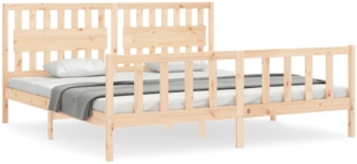 vidaXL Massivholzbett ohne Matratze 200x200 cm Kiefer 3192446