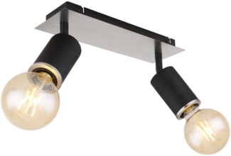 Deckenleuchte Wohnzimmer Deckenlampe Deckenstrahler Schwarz 54032-2B