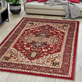 Mazovia Orientteppich DY-EUFRAT-Q011A-BLACK, 140x200, Orientalisch, Blumenmuster, Klassisch, Kurzflor, Gemustert