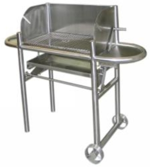 Schneider Multi Kulti Grill Plus aus Edelstahl Holzkohlegrill ohne Motor