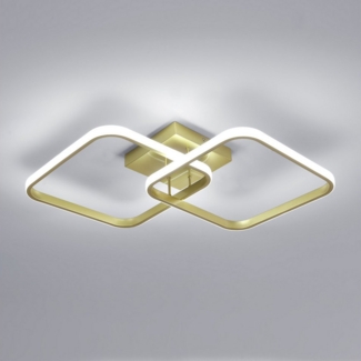 Goeco Deckenleuchte moderne LED-Deckenleuchte, 42 W 4725 lm, 6500K, LED-Lichtquelle, Tageslichtweiß, LED Aluminiumlampe, quadratisch