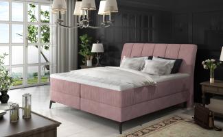 Aderito 140X200, Boxspring Bett, Rosa