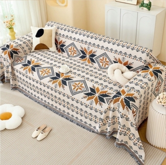 RWEUOQ Sofabezug Sofa überwurfdecke mit Quasten, Anti-rutsch, Bohemian, Baby-Decke, als Bettüberwurf Sofaüberwurf Couchdecke oder Wohnzimmerdecke