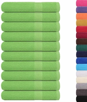 vidaXL Saunatücher 10 Stk. Apfelgrün 80x200 cm 360 g/m² 100% Baumwolle 137033