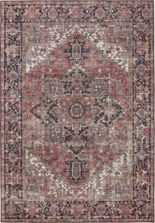 benuta Teppich George, rechteckig, Höhe: 5 mm, Vintage-Look, Kurzflor, Teppich Wohnzimmer, Schlafzimmer, Waschbar