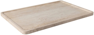 Villeroy & Boch Servierplatte Manufacture Travertine Servierplatte 40,5x28 cm, Steingut