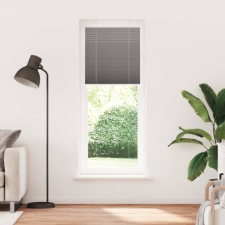 vidaXL Plissee Anthrazit 80x200 cm Stoffbreite 79,4 cm Polyester 4015105