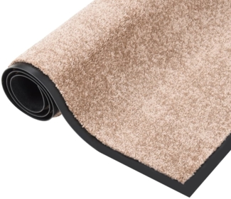 vidaXL Fußmatte Beige 80x120 cm 331585