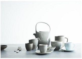 Kombi-Obertasse Junto Ocean Blue Rosenthal Kaffeetasse - Mikrowelle geeignet, Spülmaschinenfest