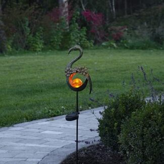 LED-Solarstab "Melilla Bird", Vogel/Glaskugel