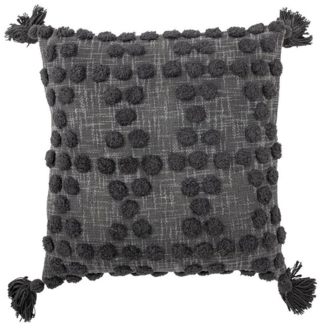 Bloomingville Dekokissen Adiva, mit Quasten, aus Baumwolle, Dekokissen, Zierkissen, Sofakissen, dänisches Design, 45 x 45 cm