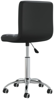 vidaXL Esszimmerstuhl Drehbar Schwarz Kunstleder, Drehbar [3087562]