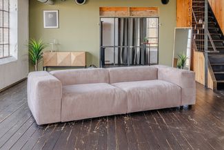 KAWOLA Sofa MIA Modulares Sofa 6-tlg. Cord taupe 72 x 120 x 306 cm