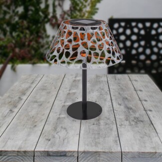 Solarleuchte Garten Metallschirm Solarlampe Außen Außenleuchte Solar 33648