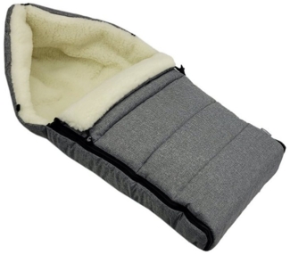 BambiniWelt by Rafael K. Fußsack Winterfußsack Babyfußsack Fußsack Kinderwagen Wolle 90cm LINIERT, universal