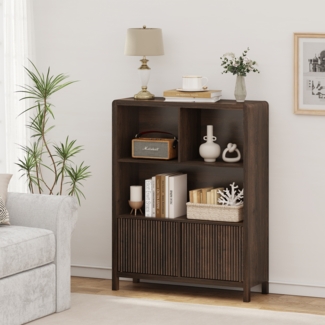 Kommode Lukkodso 103x80x28 cm Walnussoptik [en. casa]