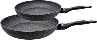 Elo Pfannen-Set Granit Passion, Aluminium (Set, 2-tlg, je 1 Bratpfanne Ø 20/28 cm), Induktion