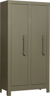 WOOOD Garderobenschrank Bobby Mehrzweckschrank, Garderobenschrank aus Kiefernholz, H 190 cm x B 95 cm