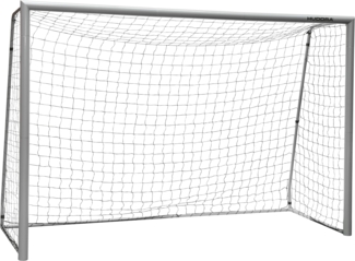 Hudora 'Expert 300' Fußballtor, Pulverbeschichteter Stahlrohrrahmen, Grau, 300x200 cm