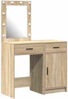 vidaXL Schminktisch mit Tür 2 pcs Braun 50 x 41 x 135 cm Holzwerkstoff 3334238
