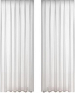 OKWISH Vorhang 2er Gardine Voile Vorhänge Gardinen Curtains Schiebegardinen Fenster, (2 St), halbtransparent, Polyesterfaser, 140x175 cm halbtransparent weiße Streifen Schlafzimmer Jalousien Tür