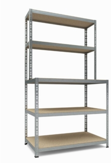 TKT Schwerlastregal Steckregal 180x100x60/30 3+2cm 175/100kg 5Böden Work System