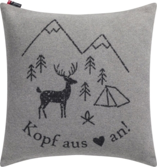 DAVID FUSSENEGGER Kissenhülle Silvretta 'Kopf aus' 50x50 cm