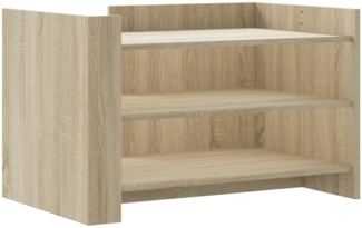 vidaXL Couchtisch Sonoma-Eiche 80x50x50 cm Holzwerkstoff 848341