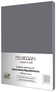Müskaan Spannbettlaken Jersey Spannbettlaken, Baumwolle, (1 Stück), mit Gummizug