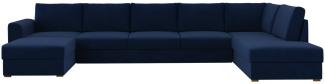 Ecksofa Wilma Large Premium, 2 Bettkasten und Schlaffunktion (Magic Velvet 2216, Seite: Rechts)