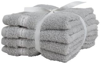 Gant Home Seifentuch Set Gesichtstücher Premium Towel Heather Grey (30x30 cm) (4-teilig) 852007201-141